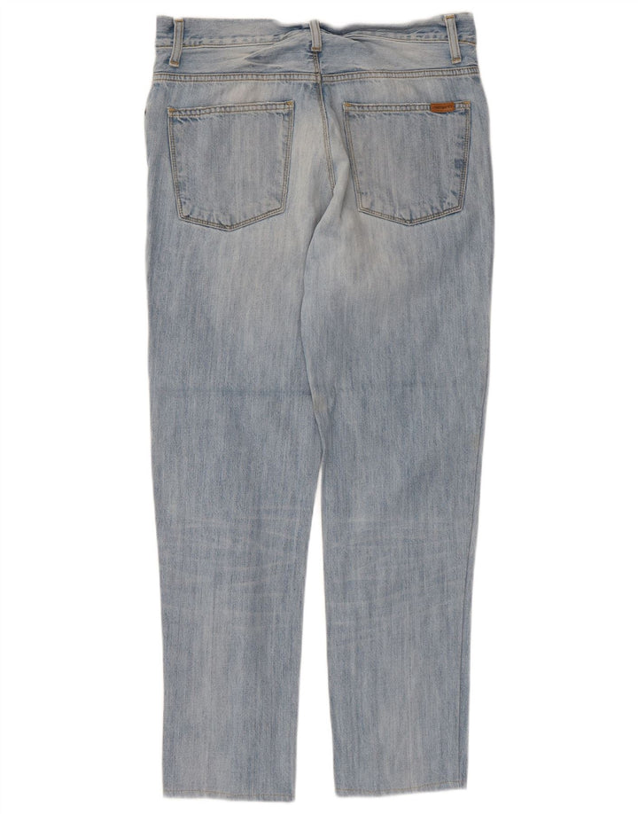 Carhartt Mens Straight Jeans W34 L28 Azul Algodão
