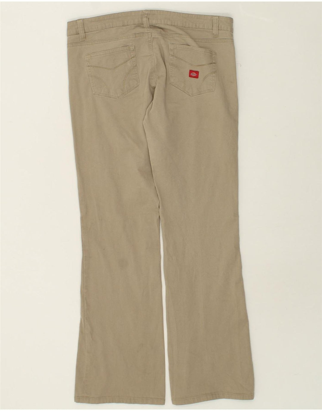 DICKIES Womens Bootcut Casual Trousers US 13 Large W34 L30 Beige Cotton Vintage Dickies and Second-Hand Dickies from Messina Hembry 