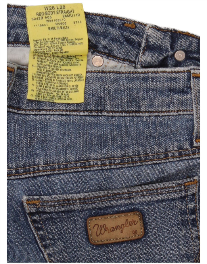 Jeans retos femininos WRANGLER W28 L28 algodão azul