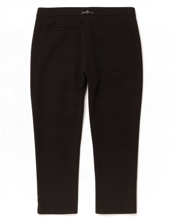Calça feminina Trussardi reta cortada W32 L26 preta