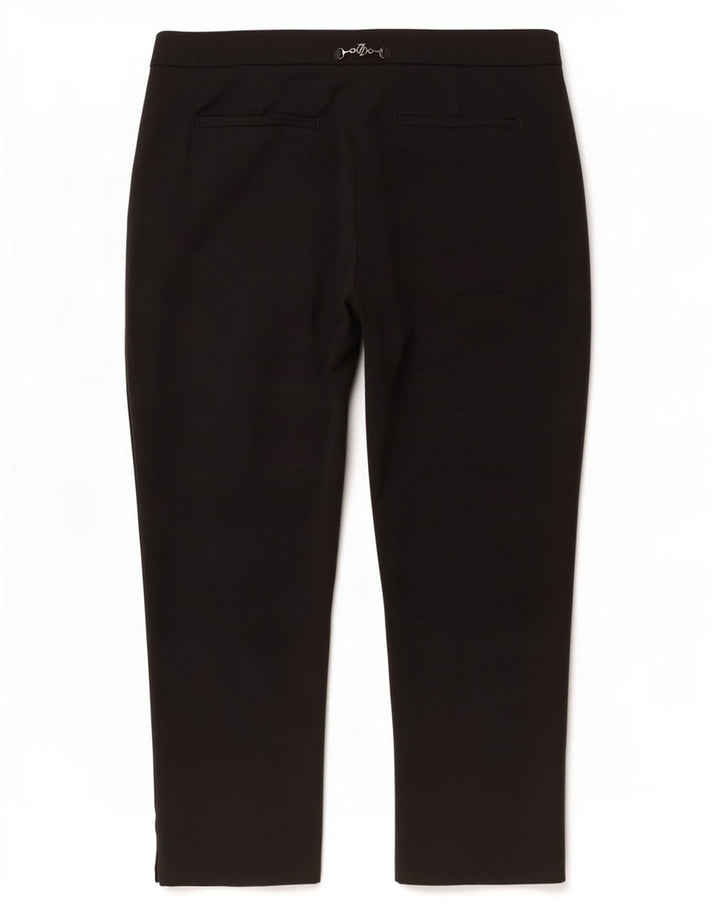 Calça feminina Trussardi reta cortada W32 L26 preta