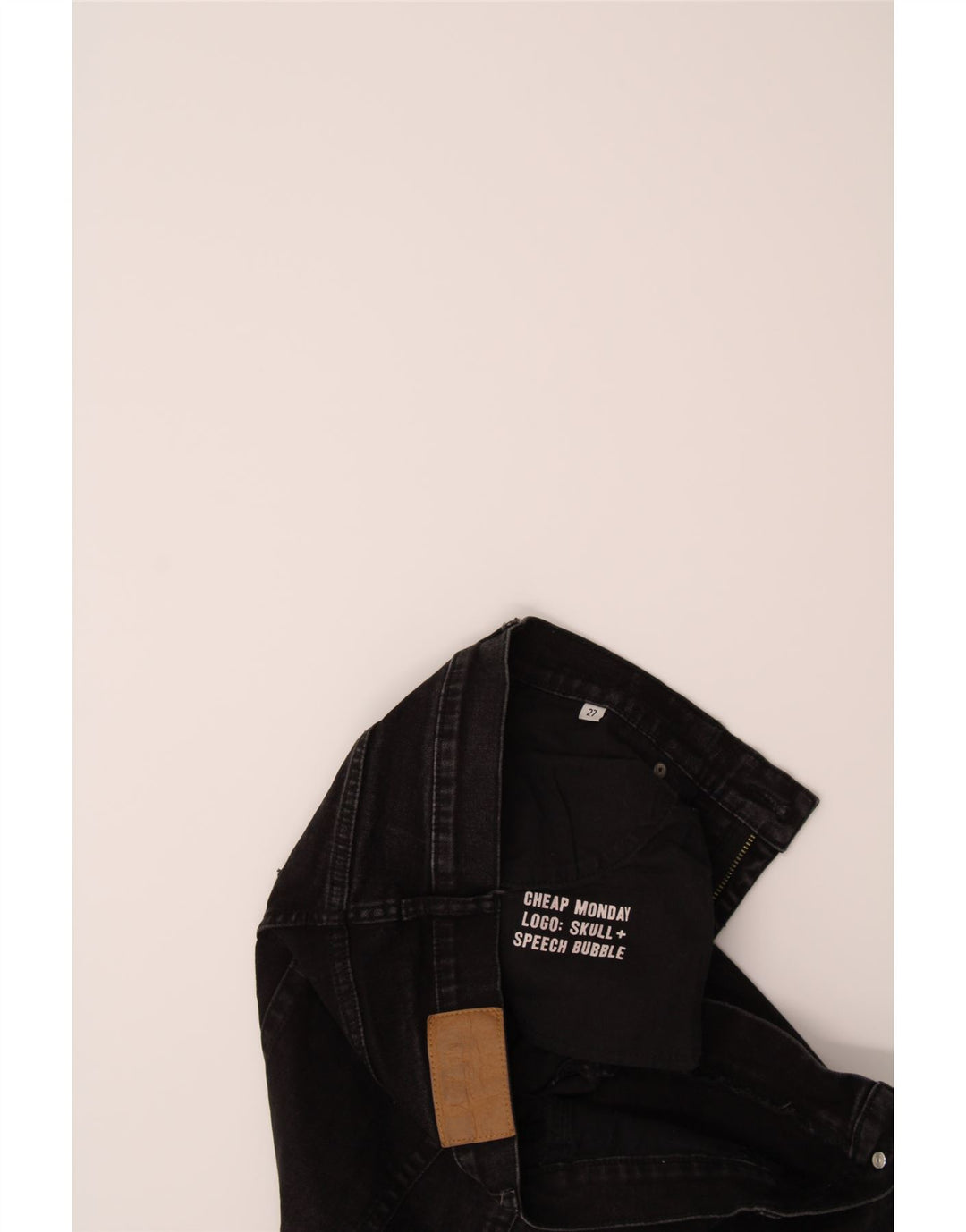 CHEAP MONDAY Womens Flared Jeans W27 L25 Black Cotton Vintage Cheap Monday and Second-Hand Cheap Monday from Messina Hembry 