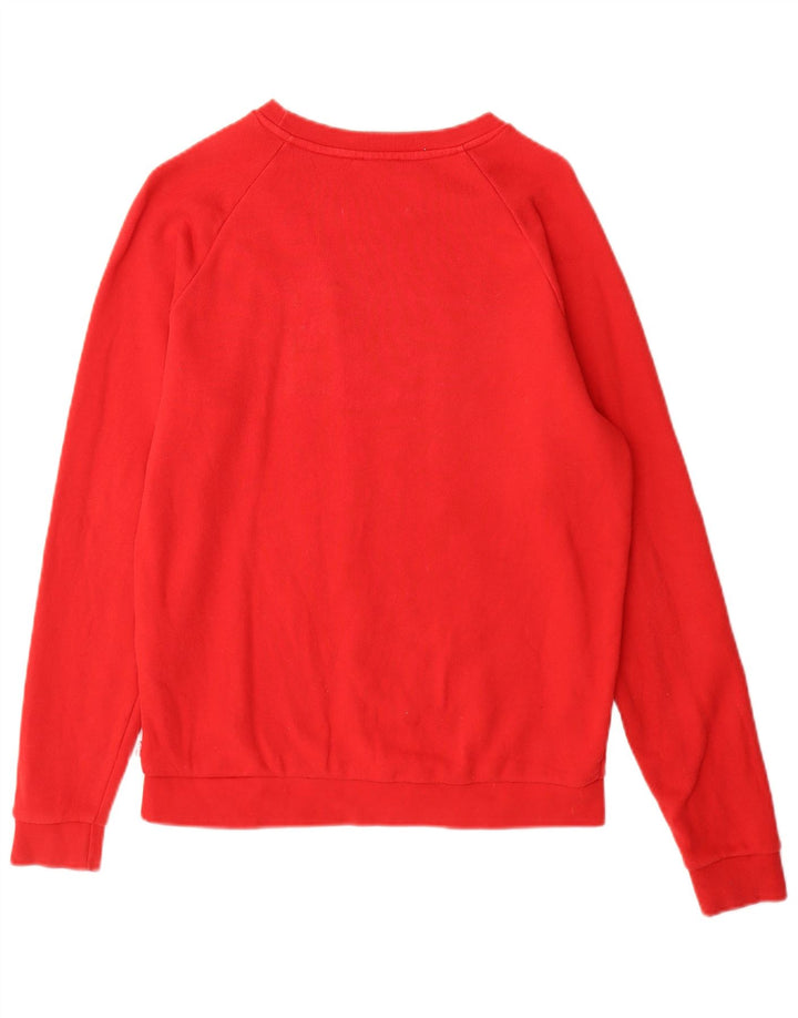Moletom feminino Levi's com estampa oversized, Reino Unido 6 XS, algodão vermelho