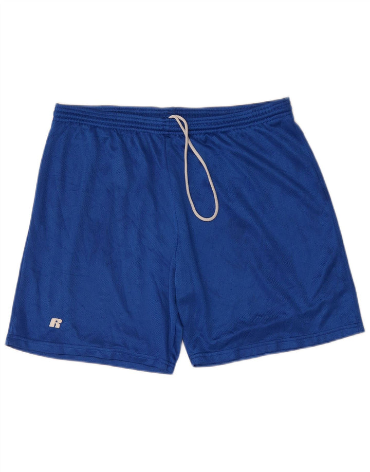 Shorts esportivos masculinos RUSSELL ATLÉTICO grande azul poliéster