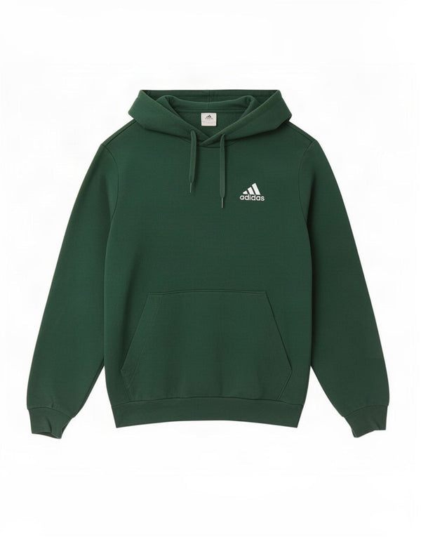 Adidas Mens Hoodie Jumper Pequeno Algodão Verde