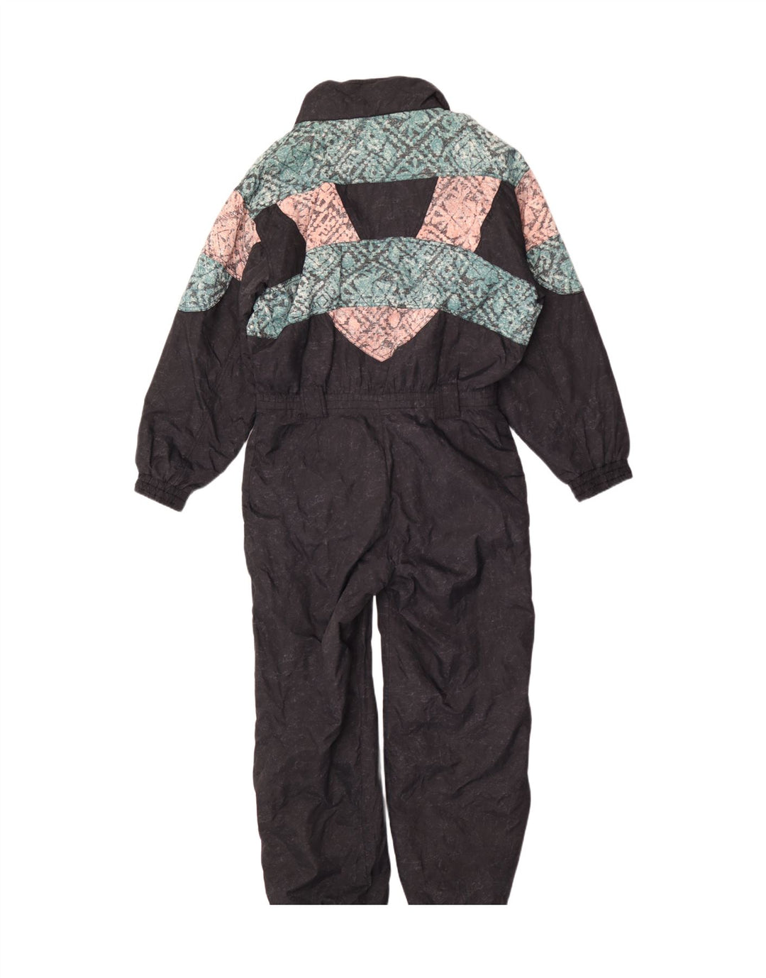 Macacão de esqui feminino Fila IT 48 XL preto colorblock