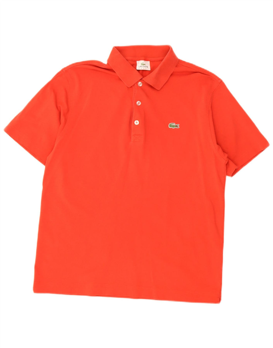 Camisa polo masculina Lacoste tamanho 4 médio algodão vermelho
