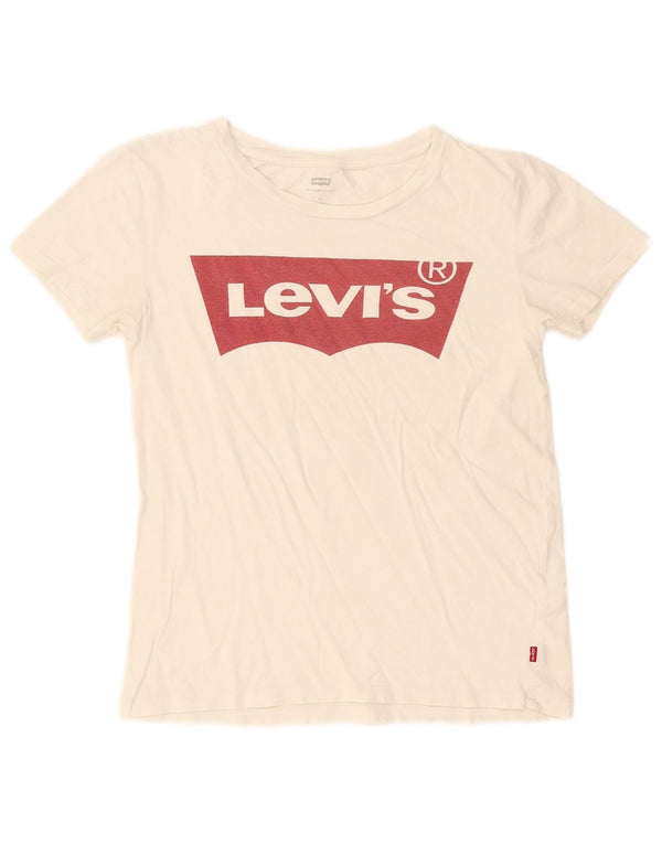Camiseta feminina Levi's Graphic UK 6 XS Branco
