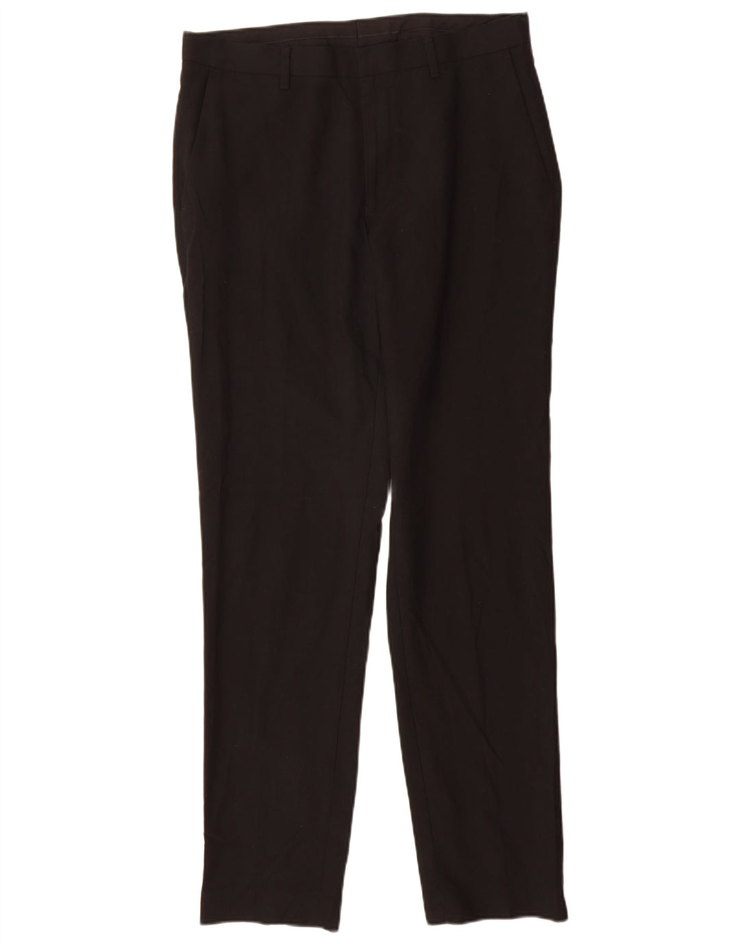 Calça masculina Marks & Spencer Slim Fit W32 L33 Poliéster Preto