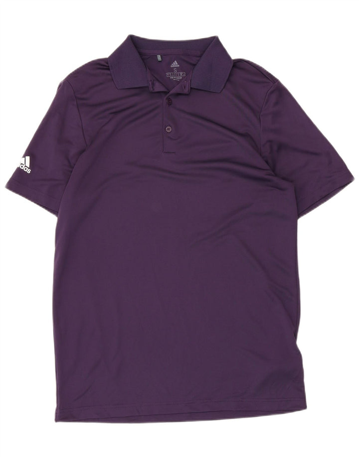 ADIDAS Mens Primegreen Polo Shirt Pequeno Roxo Poliéster