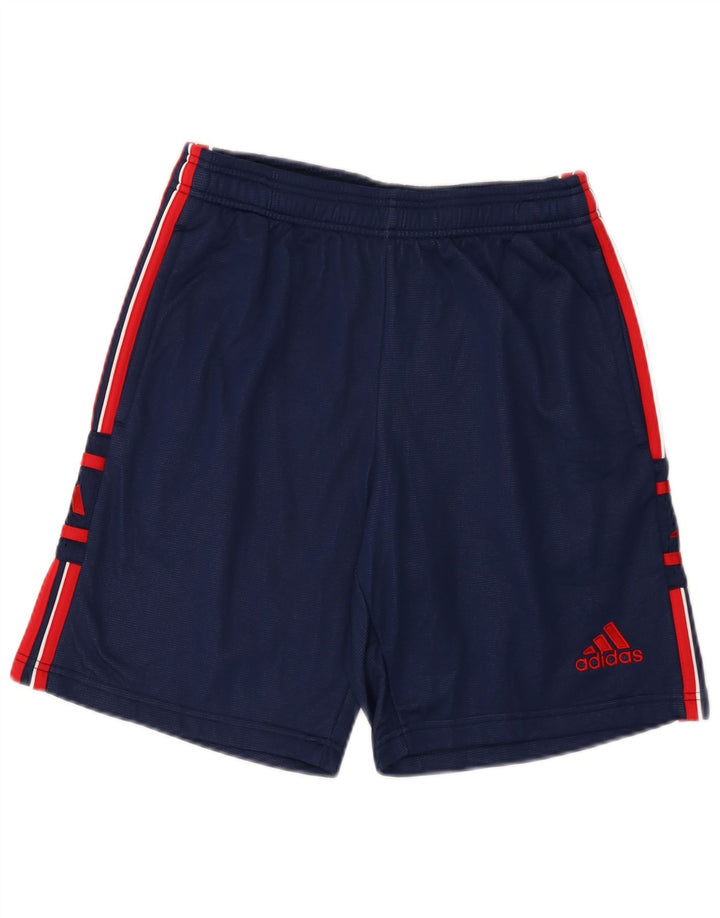 Shorts esportivos gráficos masculinos Adidas médio azul marinho poliamida