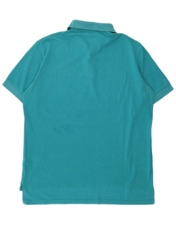 Camisa polo masculina Adidas UK 48 3XL algodão azul