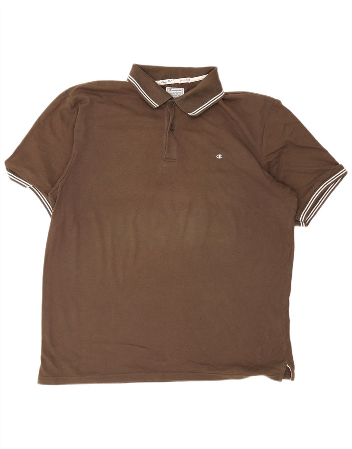 Camisa polo masculina Champion Easy Fit 3XL marrom