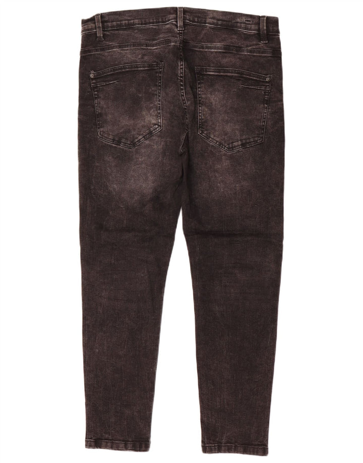 Zara Mens Slim Jeans EU 44 Grande W34 L27 Cinza Algodão