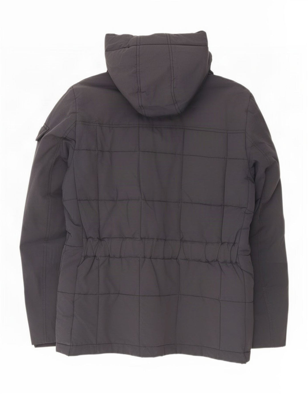 Jaqueta masculina Woolrich acolchoada com capuz Reino Unido 40 grande nylon azul marinho