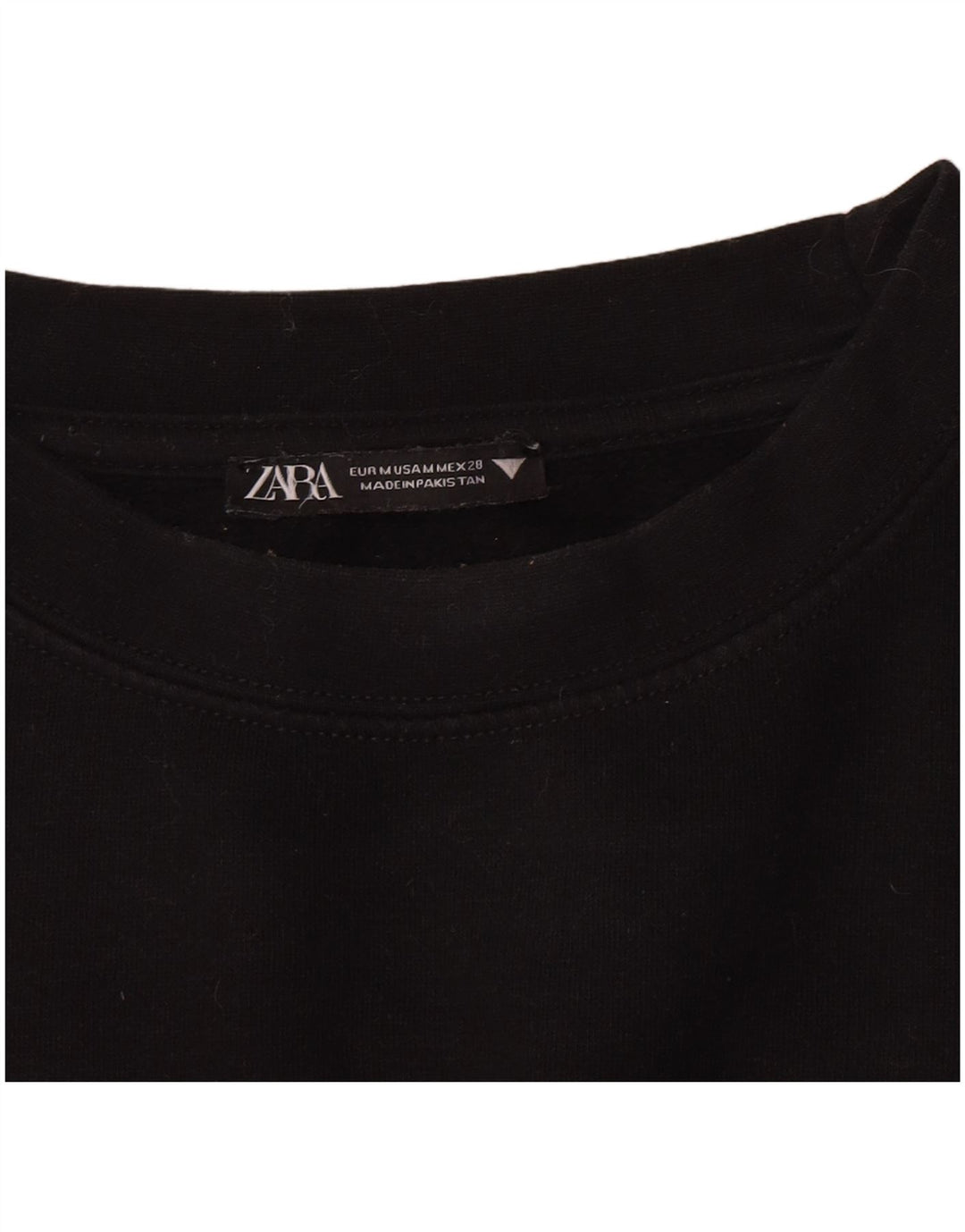Zara moletom feminino jumper UK 14 médio preto