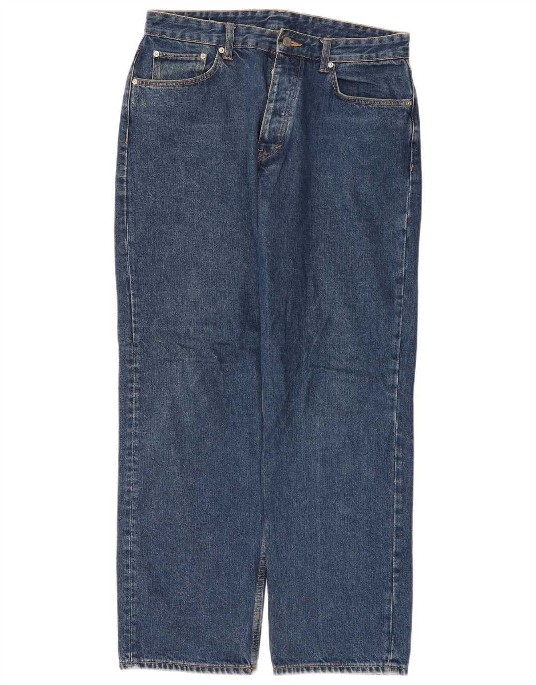Zara Mens Straight Jeans EU 42 Grande W32 L30 Azul