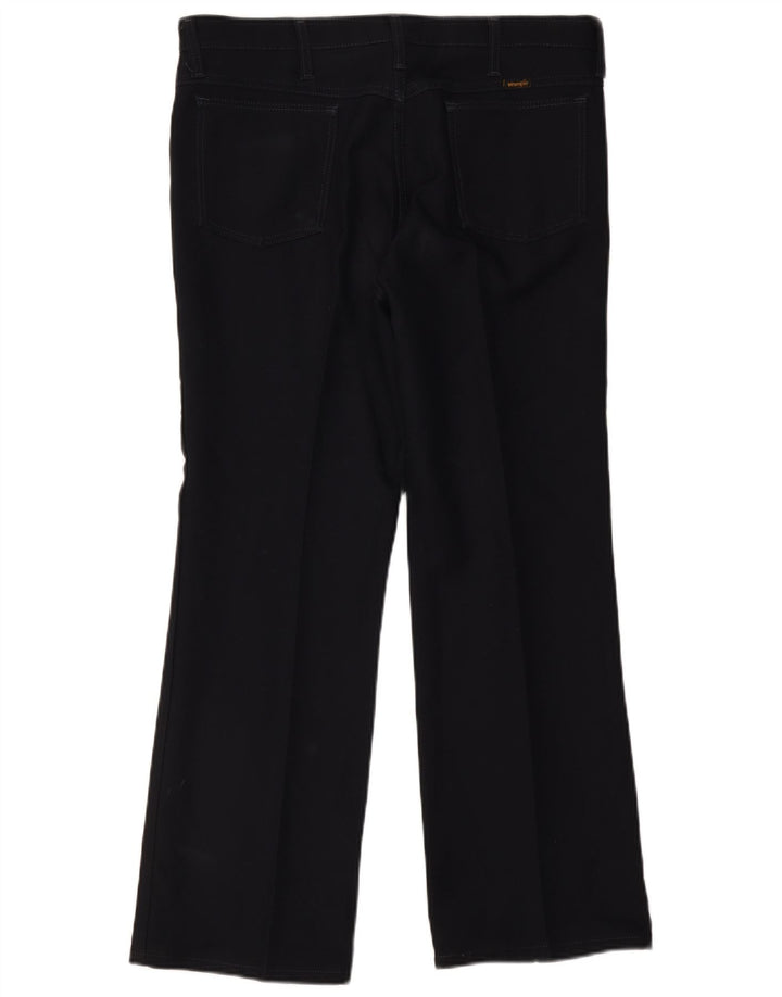 Calça Wrangler masculina reta casual W36 L30 poliéster azul marinho