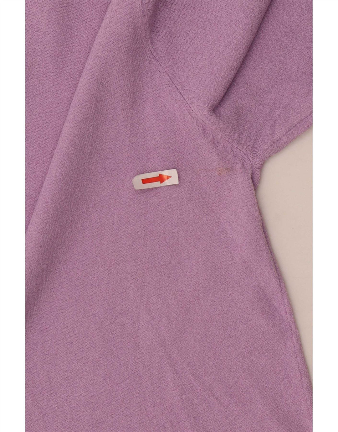 Top feminino Zara manga 3/4 Reino Unido 12 viscose roxa média