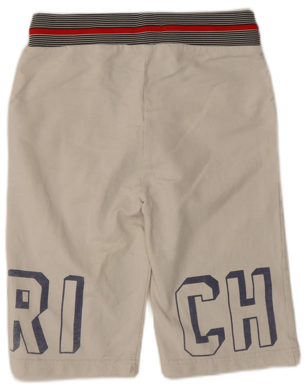 Shorts esportivos gráficos Woolrich Boys 11-12 anos algodão branco