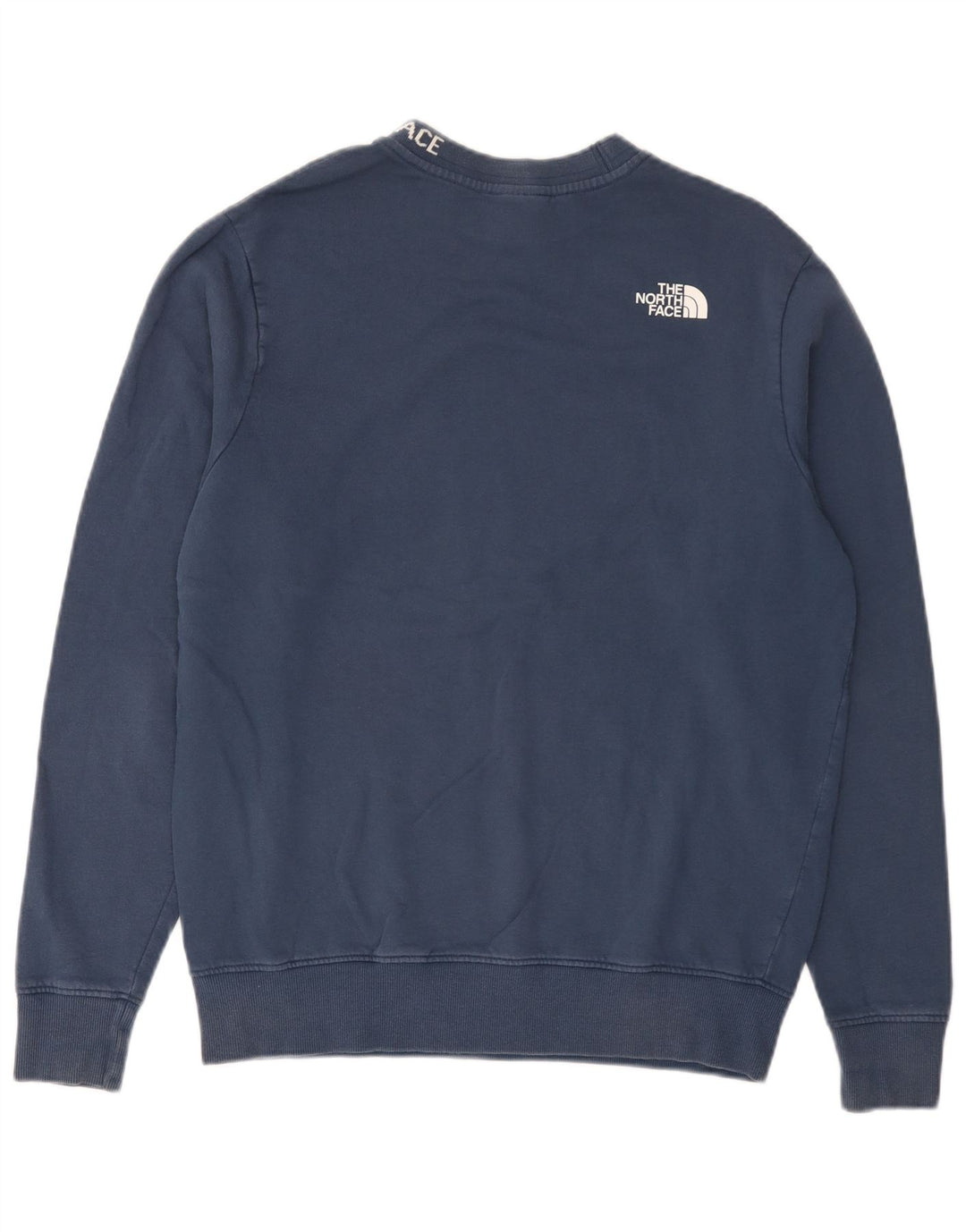 The North Face Mens Graphic Moletom Jumper Pequeno Algodão Azul Marinho