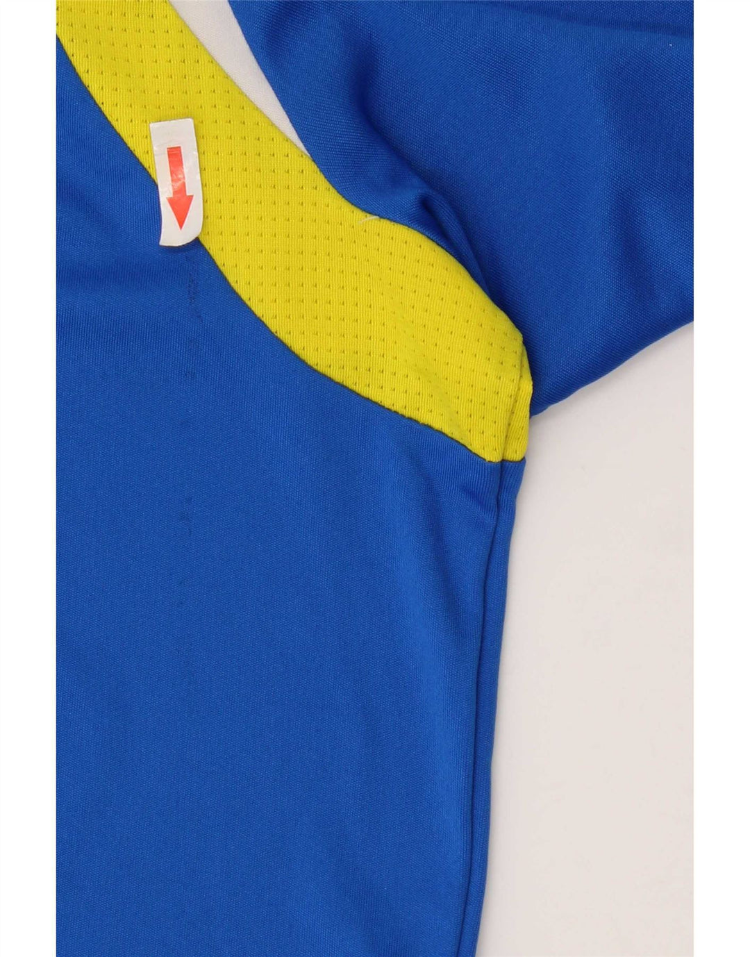 Adidas Mens Climalite Camiseta Top Grande Azul Colorblock Poliéster