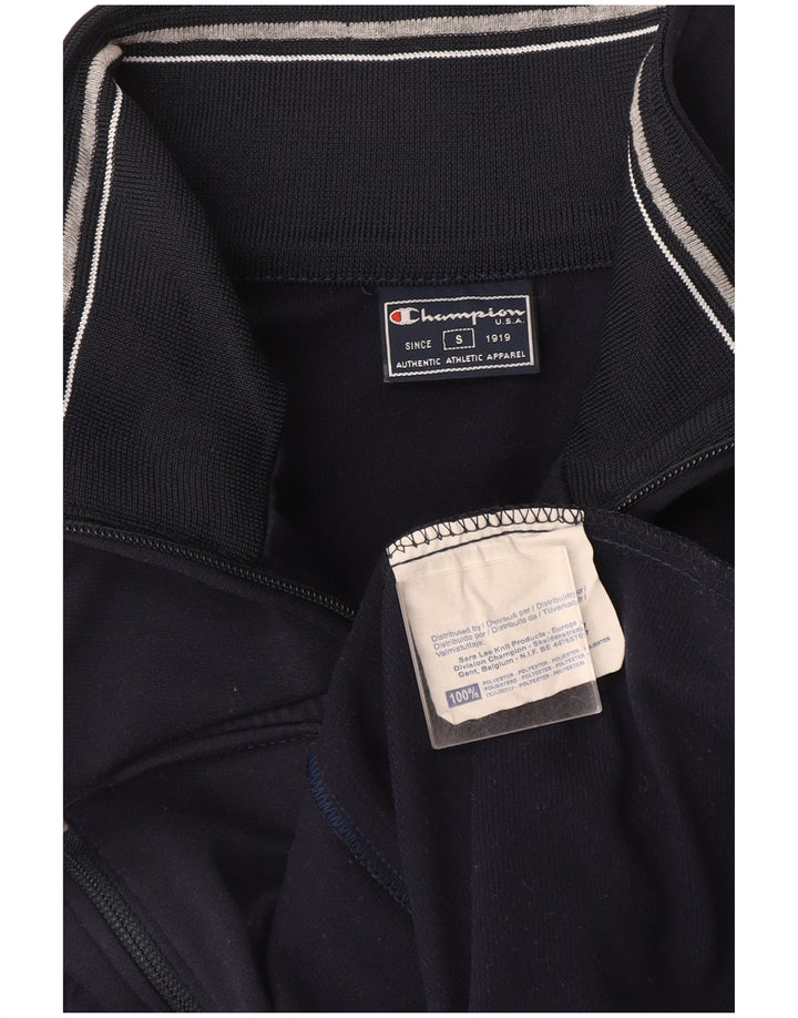 Champion Mens Loose Fit Treino Top Jaqueta Pequena Azul Marinho Poliéster
