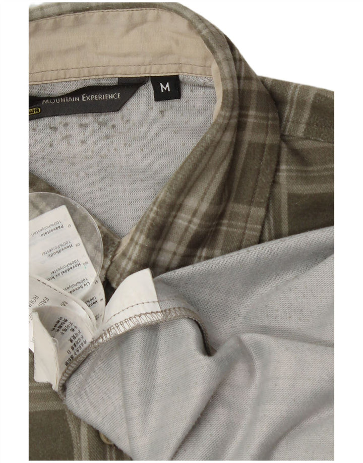 Camisa masculina de lã Mountain Experience poliéster cáqui médio xadrez