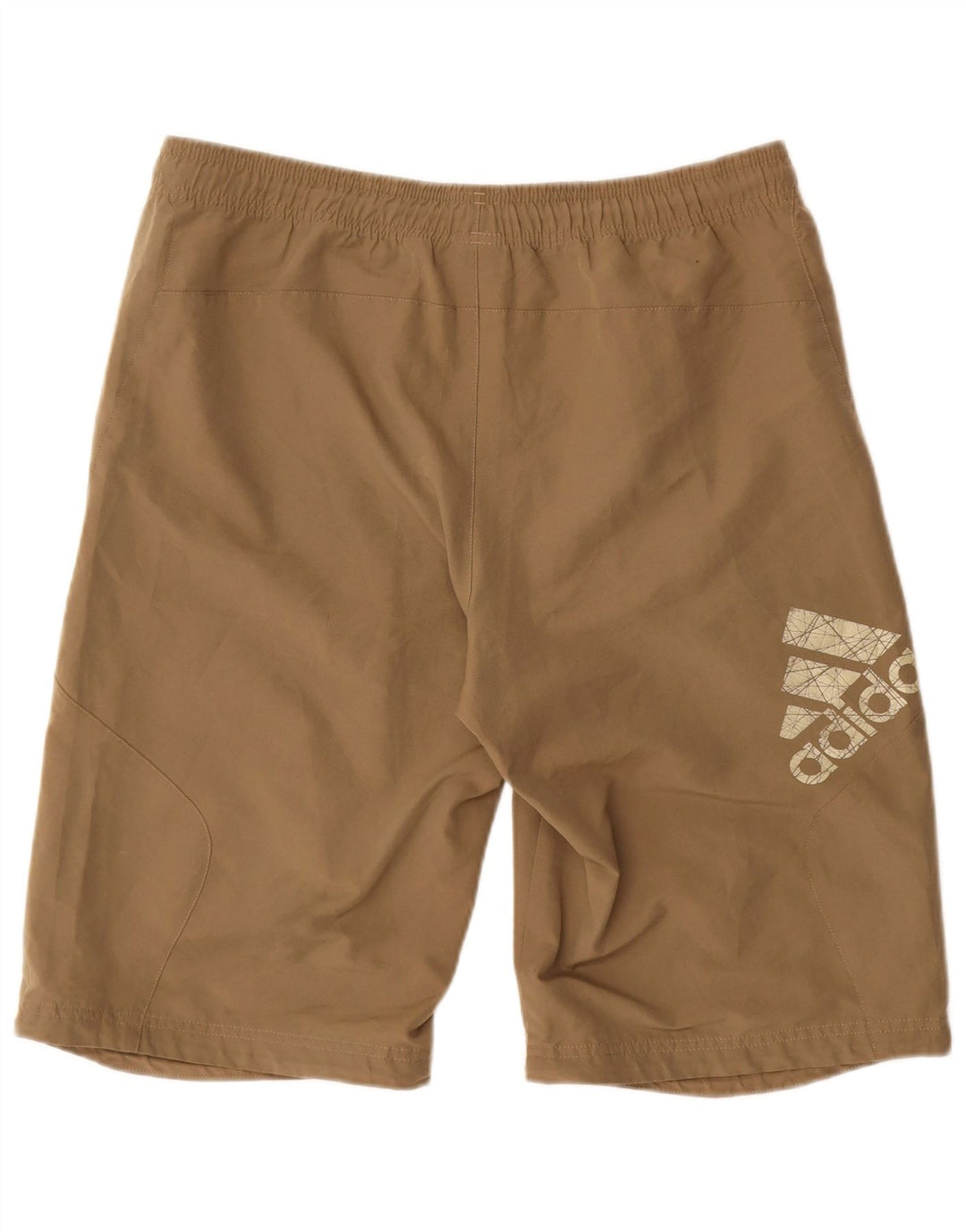 Adidas Mens Graphic Sport Shorts Médio Marrom Poliéster