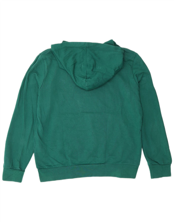 Diadora Mens Graphic Hoodie Jumper Médio Algodão Verde