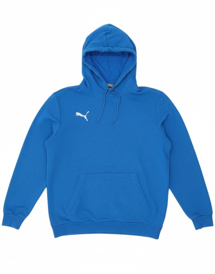 PUMA Mens Hoodie Jumper Médio Algodão Azul