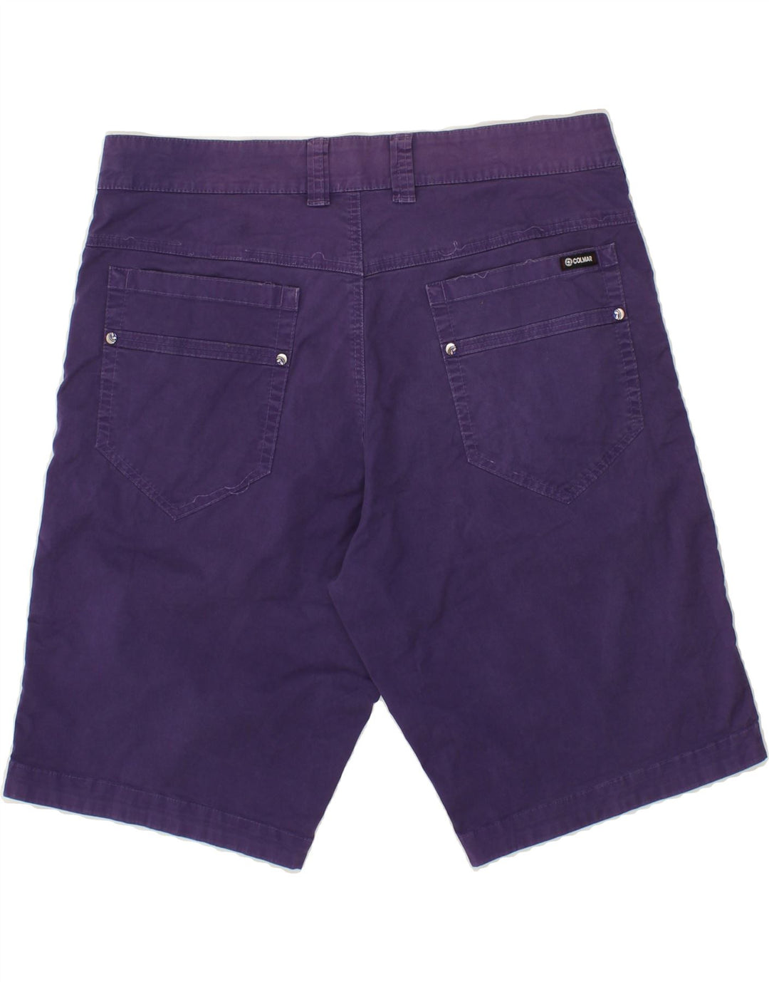 COLMAR Mens Casual Shorts IT 48 Medium W37 Purple Cotton Vintage Colmar and Second-Hand Colmar from Messina Hembry 