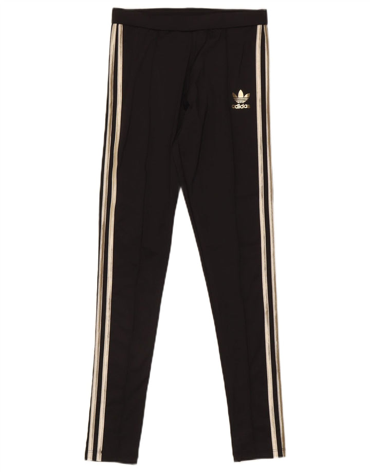 Leggings Adidas Femininas UK 8 Pequenas Poliéster Preto