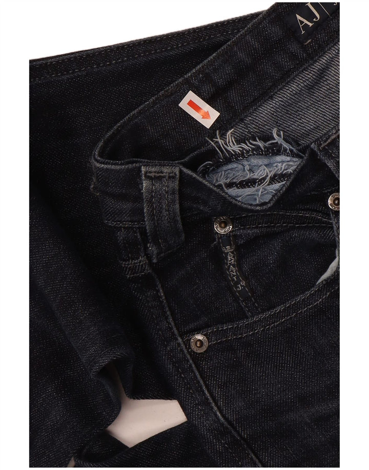 Jeans retos femininos Armani W26 L32 algodão azul marinho