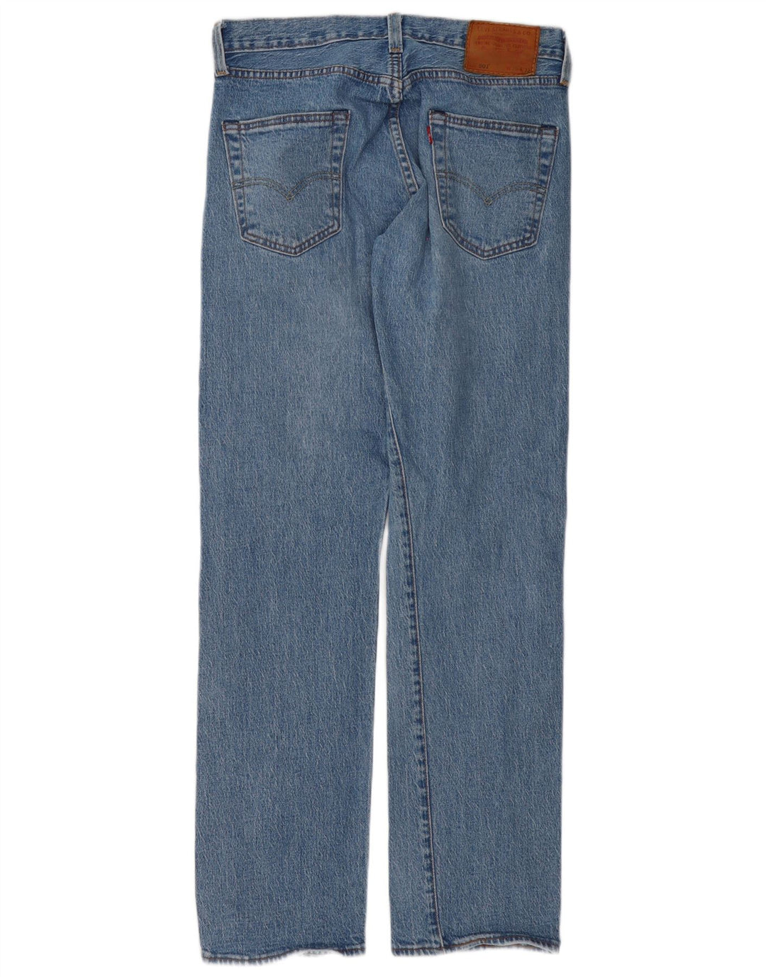 Levi's Masculino 501 Straight Jeans W30 L32 Azul Algodão