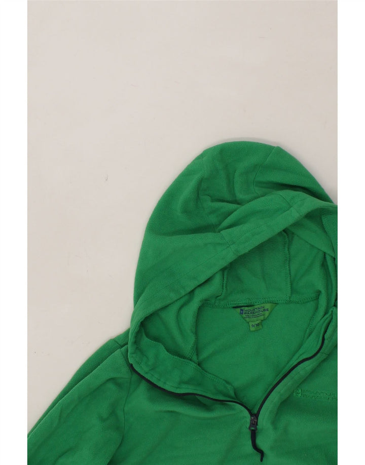 MOUNTAIN WAREHOUSE Boys Hooded Zip Neck Fleece Jumper 9-10 Years Green Vintage Mountain Warehouse and Second-Hand Mountain Warehouse from Messina Hembry 