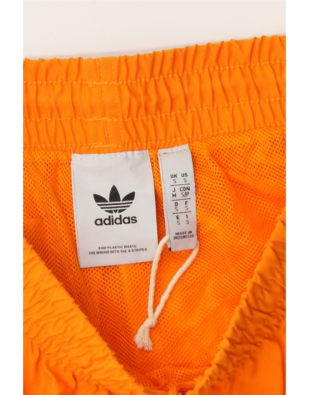Shorts de natação masculino ADIDAS pequeno laranja poliéster
