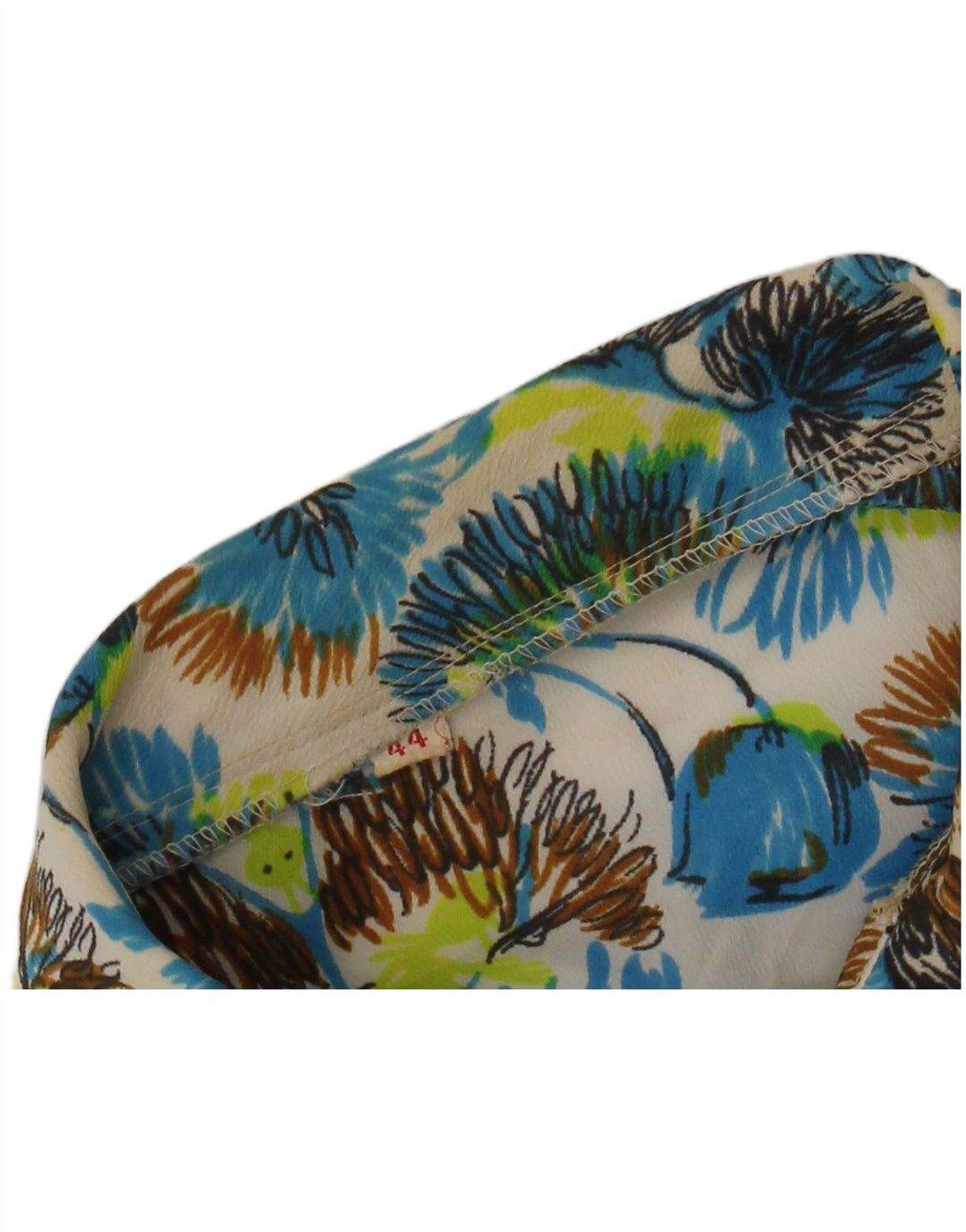 Camisa feminina vintage IT 44 média floral multicolorida