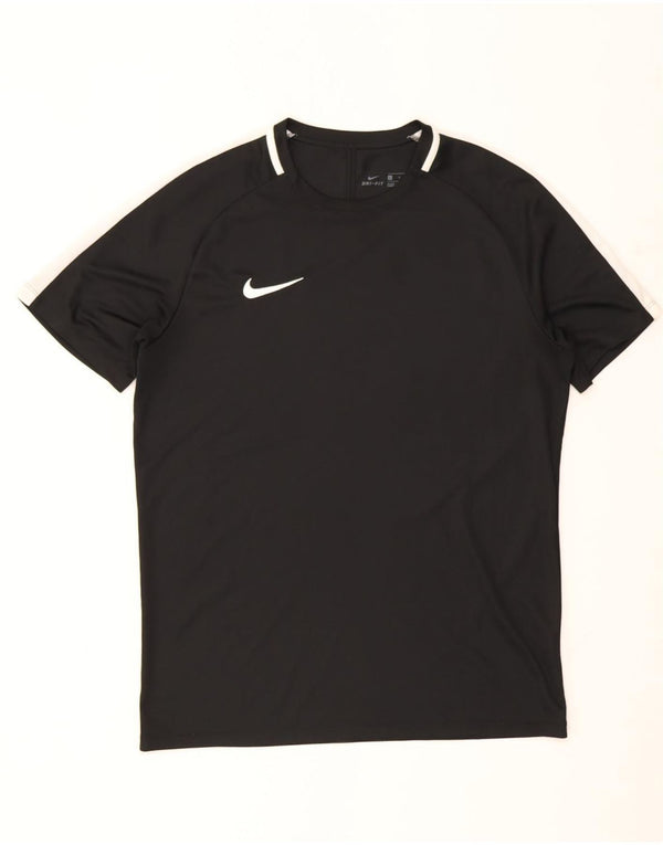 Nike Mens Dri Fit T-Shirt Top Large Black Colourblock