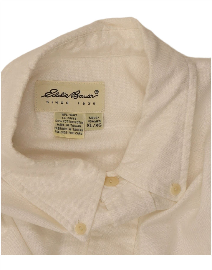 Camisa masculina EDDIE BAUER XL algodão branco