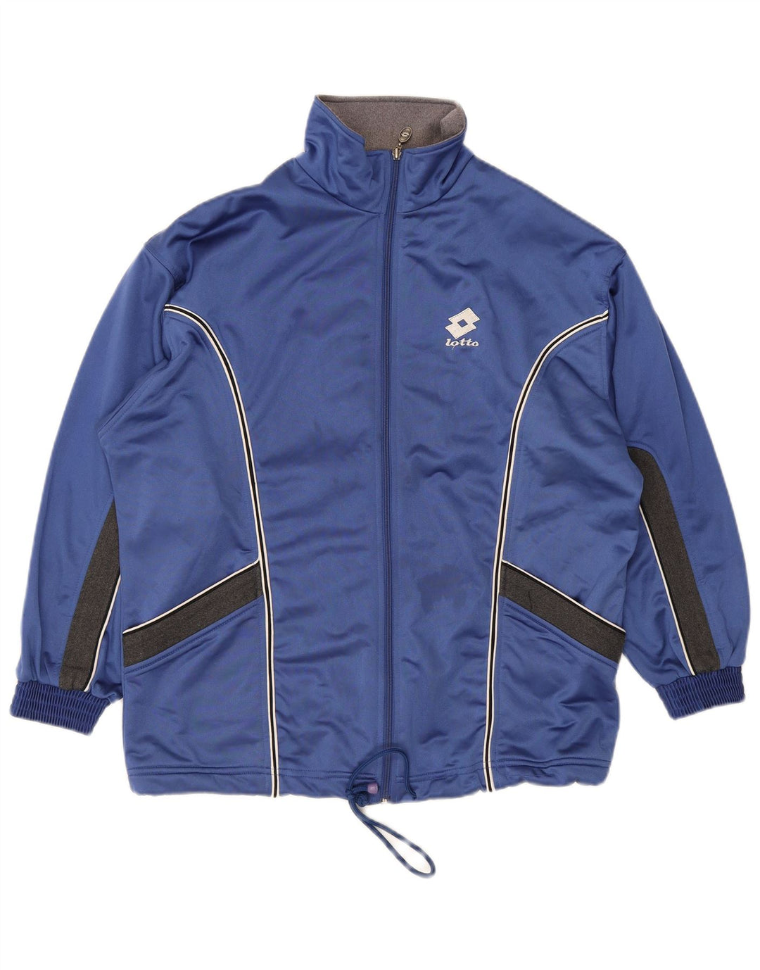 Lotto Mens Treino Top Jaqueta Grande Azul Colorblock Poliéster