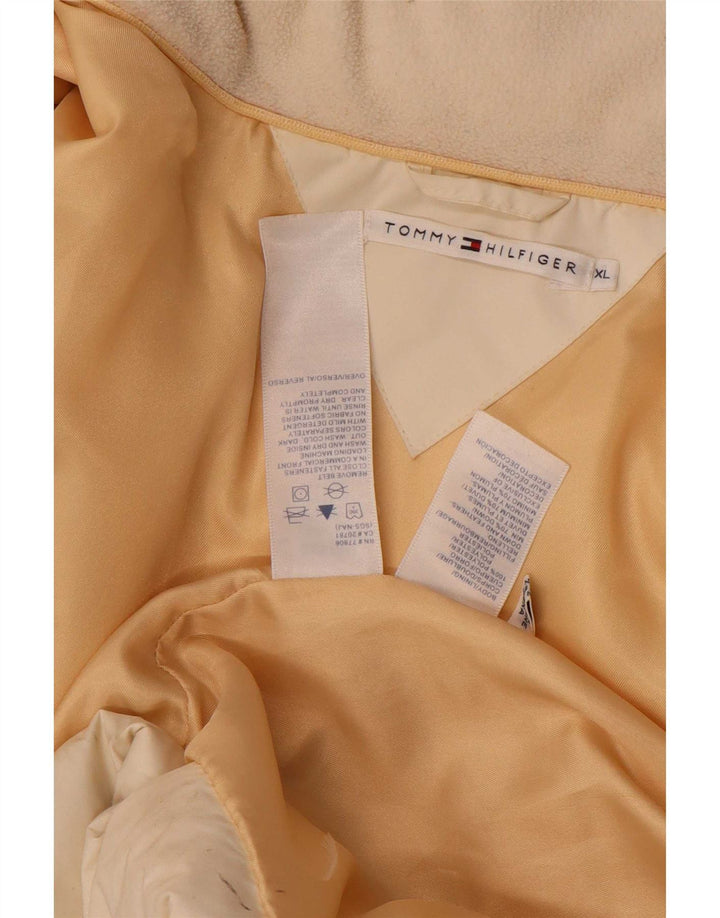 Casaco acolchoado feminino Tommy Hilfiger UK 18 XL branco poliéster