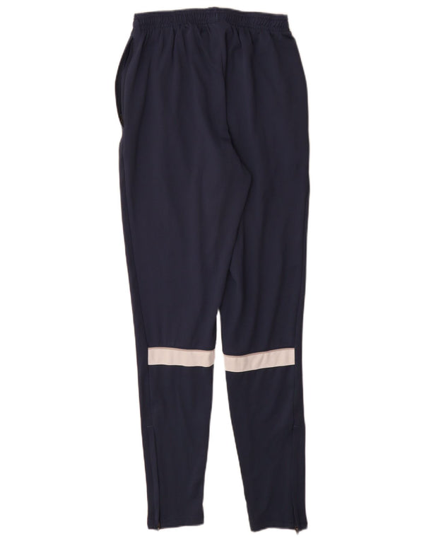 Calça de treino masculina Nike Dri Fit pequena azul marinho colorblock poliéster