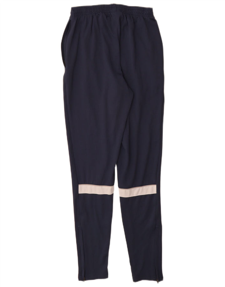 Calça de treino masculina Nike Dri Fit pequena azul marinho colorblock poliéster
