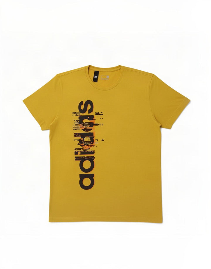 Camiseta Adidas Masculina Graphic Top Grande Amarelo