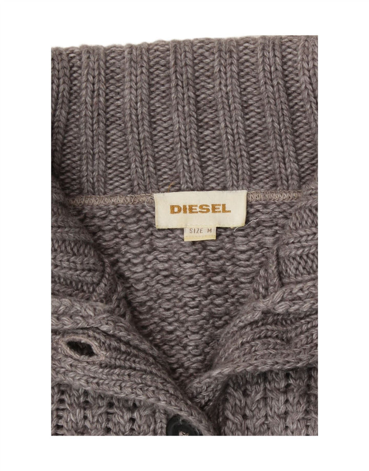Suéter Cardigan Feminino Diesel UK 14 Cinza Médio