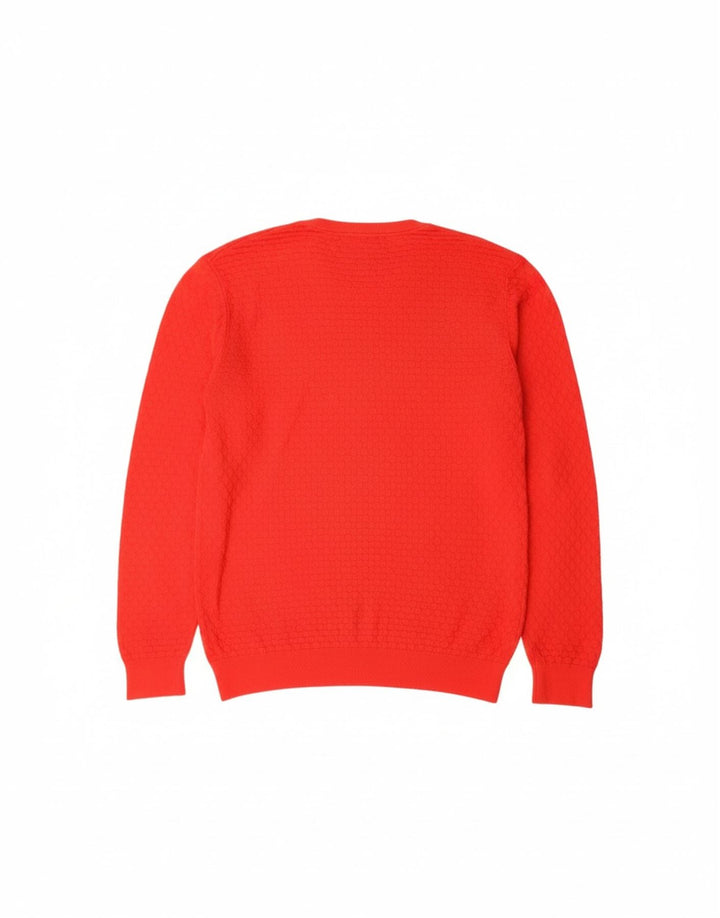 Suéter masculino GANT com gola redonda, grande algodão vermelho