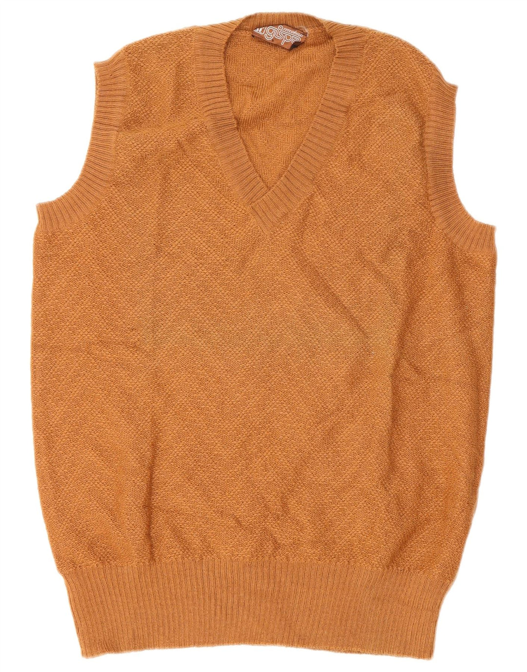 Gispa Mens Colete Regata IT 52 Grande Marrom Chevron Nova Lã