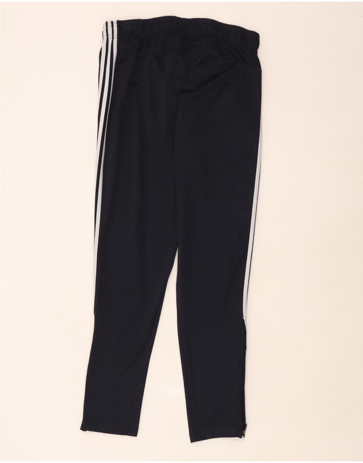 Calça de treino masculina Adidas grande poliéster azul marinho