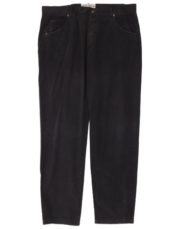 Calça masculina reta casual Avirex W40 L34 algodão azul marinho